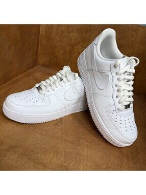 Nike Air Force 1 Low '07 Mens Size 9.5 Triple White Athletic Shoes CW2288-111